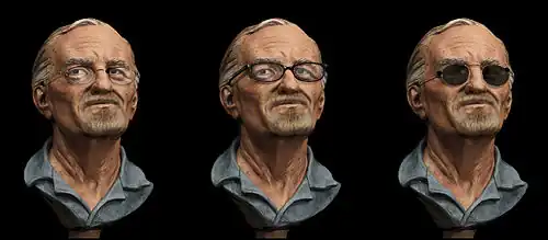 What Bishop might look like with facial hair and glasses