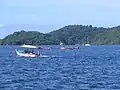 Looking West across Williams Bay during Dragon Boat racing in Chaguaramas, Trinidad and Tobago