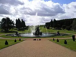 Full view of the now fully operational Perseus and Andromeda fountain
