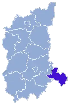 Location within the voivodeship