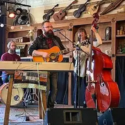 The Woodsheep performing in November 2019