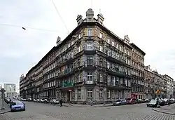 Typical tenement houses of Przedmieście Oławskie