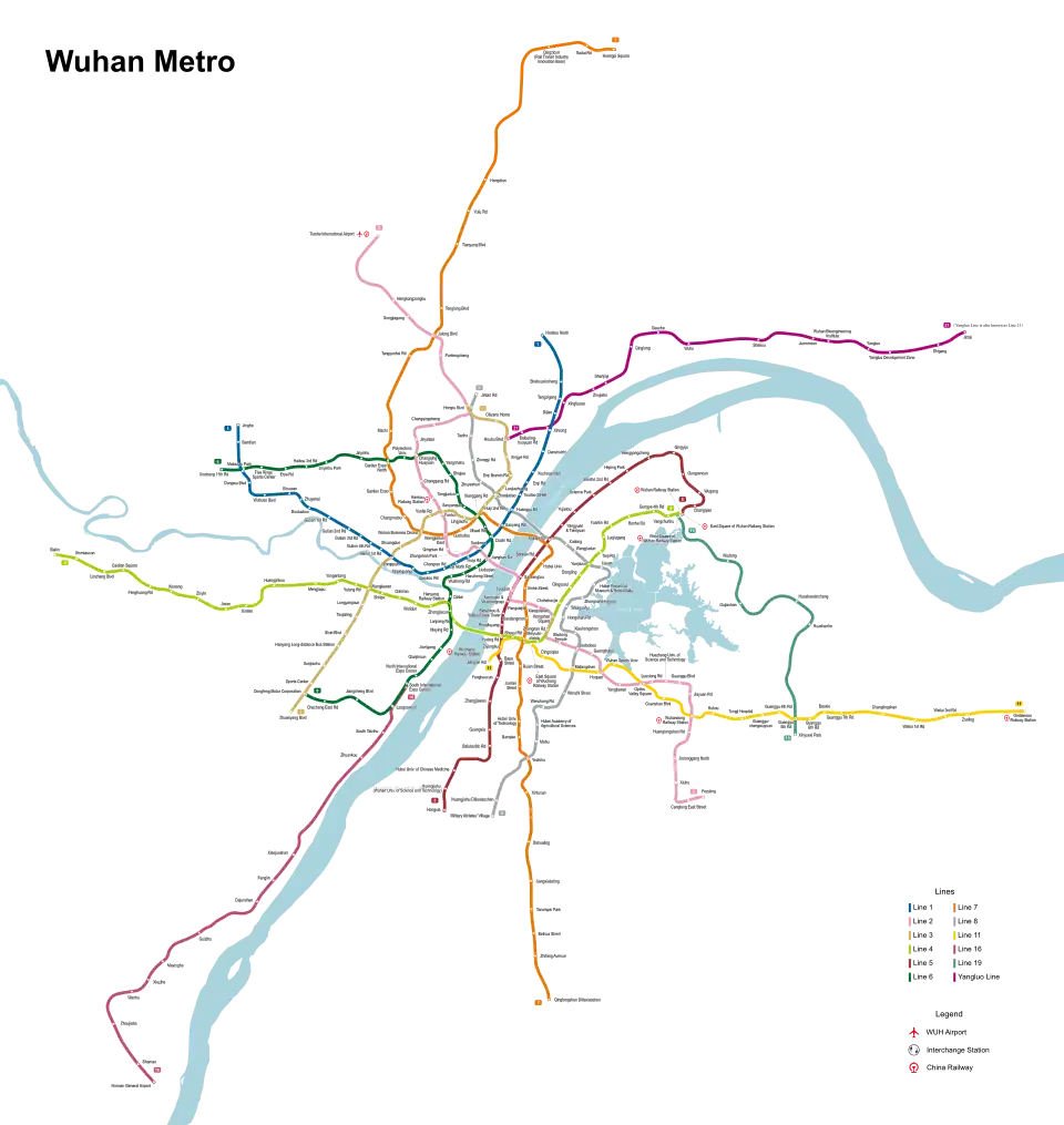 Wuhan Metro Map