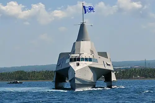 KRI Klewang at Bali Strait in Indonesia.