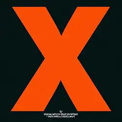 A large, red X over a black background, with the words "'X' Original Motion Picture Soundtrack by Tyler Bates & Chelsea Wolfe" in very small white text at the bottom-middle.