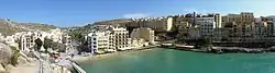 A panoramic view of Xlendi