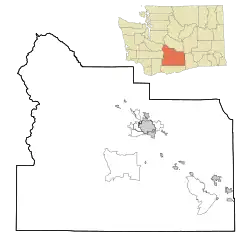 Goose Prairie, Washington is located in Yakima County