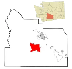 Location of White Swan, Washington