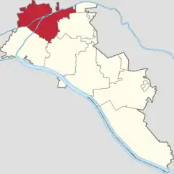 Location in Xiqing District