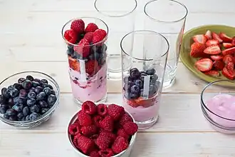 Yogurt with fruit