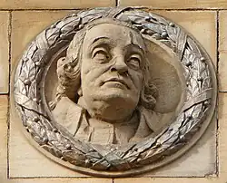 Sculpted roundel on the front elevation