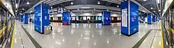 Line 11 platform panorama (post renovation)