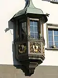 Bay window with salt merchants' coat of arms