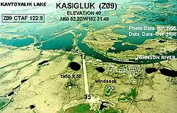 Aerial photograph of Kasigluk