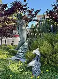 ZLAC Rowing Club, mermaid statue honoring the club's "Ancient Mermaids", women who rowed into their 80s