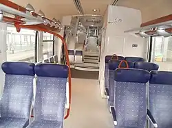 Interior, show 2+2 seatings (second class)