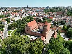 Olsztyn Old Town with Castle of Warmian Cathedral Chapter