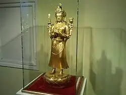 Statuette of Manjusri in the Zanabazar Museum of Fine Arts