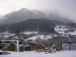 Piatra Craiului ridge in winter