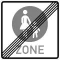 Sign 242.2 End of pedestrian zone