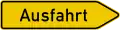 Sign 333.1 Bundesstraße exit