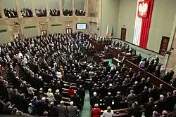 The Sejm's Session Hall in National Assembly June 4, 2014