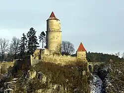 Zvíkov Castle in Bohemia, before 1270