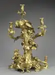 Candelabrum; by Jean Joseph de Saint-Germain; c.1750; gilt bronze; overall: 72.4 x 49.3 x 39.7&nbsp;cm; Cleveland Museum of Art (Cleveland, Ohio, US)