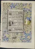 Leaf from a Book of Hours; c. 1460; ink, tempera and gold on vellum; leaf: 197 × 143&nbsp;mm; Cleveland Museum of Art