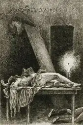 At a Dinner of Atheists, (1882–86) etching (12.38 x 8.73&nbsp;cm) Los Angeles County Museum of Art