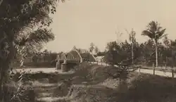 Bridge over the Wampu River near the Kwala Bingei plantation owned by the Deli Company (1905)