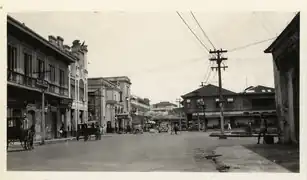 J.M. Basa Street, widely known as Calle Real, in the 1920s.