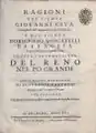 Ragioni [...] contra l'introduzione del Reno nel Pò, 1716