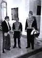 Hoesein together with Governor General Alidius Tjarda van Starkenborgh Stachouwer in Buitenzorg (now Bogor).
